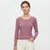 And Now This Women's Dusty Rose Ribbed Long-Sleeve Crewneck Blouse