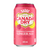 Pink can of Canada Dry Raspberry Lemonade Ginger Ale on a white background