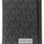 Michael Kors Mens Black Signature Monogram Print Trifold Wallet