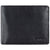 Calvin Klein Mens Black Gustave Pebble-Grain Traveler Wallet