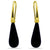 Macys Womens Onyx Teardrop Threader Earrings