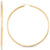 Macys Womens Gold Polished Tube Hoop Earrings
