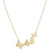 Patricia Nash Womens Matte Gold Multi-Butterfly Statement Necklace