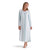 Miss Elaine Womens Aqua Honeycomb Pointelle Long Sleeve Nightgown