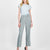 Tahari Asl Women's Eucalyptus Heathered Mid Rise L-Pocket Trouser