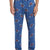Perry Ellis Portfolio Men's Federal Blue Deluxe Touch Knit Printed Pajama Pants