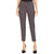 Anne Klein Women's Zinc Anne Black Melange Sabre Stretch Trousers