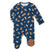 Easy Magnetic Close Baby Boy's Tfoot Football Print Magnetic Footie Overall