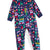 Family Pajamas Baby Boy's Blue Holiday Toss Footed Overall