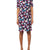 Kasper Women's Multicolor Cerise Multi Elbow Sleeve Pleat Detail Dress