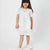 Rare Editions Girls White Floral Cross Stitch Embroidered Dress