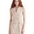 Steve Madden Women's Light Beige Striped Paris Romper