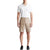 Calvin Klein Men's Greige Refined Cotton Slim Fit Shorts