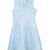Rare Editions Girl's Baby Blue Embroidered Mesh A-Line Social Dress