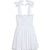 KatieJnyc Girl's White Penelope Tie Tank Bubble Dress