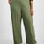 Celebrity Pink Women's Olive Green Plus Size Trendy Wide-Leg Chino Pants
