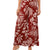Vince Camuto Women's Rust Printed Smocked-Waist Wide-Leg Pants