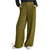 DKNY Women's Dark Olive Wide Leg Glazed Dressing Pants