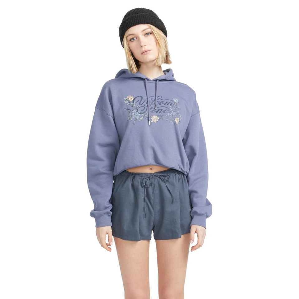Volcom Women's Dark Grey Stone Def Elastic Waist Drawcord Shorts