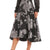MUSE Women's Black Steel High Waisted A-Line Midi Skirt