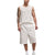 Mode Of One Men's Light Beige Speckled Textured Casual Walking Shorts