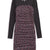 With Jules Girls Black Multi Printed Mesh Combo Dress