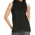 Anne Klein Women's Black Ruffled-Neck Sleeveless Blouse