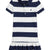 Polo Ralph Lauren Girl's Navy/ White Striped Stretch Mesh Polo Dress