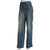 Madden Girl Women's Blue 90s Faded Relaxed Fit Jeans