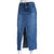 Celebrity Pink Women' s Blue Long Way Front-Slit Frayed-Hem Midi Skirt