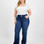 Celebrity Pink Women's Blue High-Rise Curvy Bootcut Jeans
