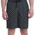 Karl Lagerfeld Men's Black Geometric Casual Walking Shorts