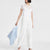 Tahari Asl Women's White Mid-Rise Wide-Leg Trousers
