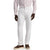 Perry Ellis Men's White Linen Blend Flat Front Dress Trousers
