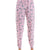 Roudelain Women's Pink Comino Butterflies with Flowers Jogger Pajama Bottoms