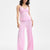 I.N.C. International Concepts Women's Pink Lace-Trim Knit Pajama Set