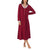 Eileen West Women's Dark Red Dream Sweater Knit Sleep Dress