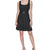 Karl Lagerfeld Paris Women's Black Silver Boucle Tweed Belted Dress