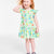 Epic Threads Toddler Girls Green Ash Floral-Print Peplum Dress