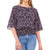 Sam and Jess Women's Multicolor Americana Floral Smocked-Waist Blouse