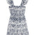 Aqua Girl's White Navy Embroidered Dress