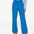 Karl Lagerfeld Paris Women's Bright Blue Straight-Leg Trousers