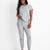 State Of Day Women's Grey Rest Jogger Pajama Pants