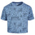 Epic Threads Girl's Blue Heather Bandana-Print Boxy T-Shirt