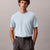 Calvin Klein Men's Light Blue Supima Cotton Interlock Crewneck T-Shirt