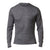 Stanfields Men's Dark Grey Merino Wool Two Layer Thermal Long Sleeve Blouse