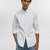 Mode Of One Men's Off White & Blue Striped Slim-Fit Button-Down Shirt
