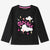Epic Threads Girl's Deep Black Electric Graphic Long-Sleeve Blouse