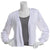 Robbie Bee Womens White 34 Lace Sleeve Open Bolero Shrug