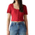 Levis Women's Scarlet Smile Pascale Cotton Square-Neck Blouse